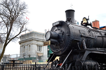 Canadian-Pacific engine in Kingston, Ontario. 