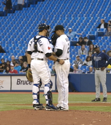 JP Arencibia and Ricky Romero