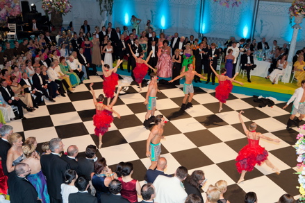Ballet dancers at Fete Imperiale in Vienna Ballet dancers at Fete Imperiale in Vienna