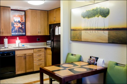 Many hotels, such as the Residence Inn in Kingston, Ontario, now have kitchens in their suites. (Julia Pelish/Vacay.ca)